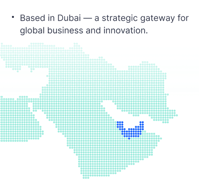 Based in Dubai — a strategic gateway for global business and innovation.